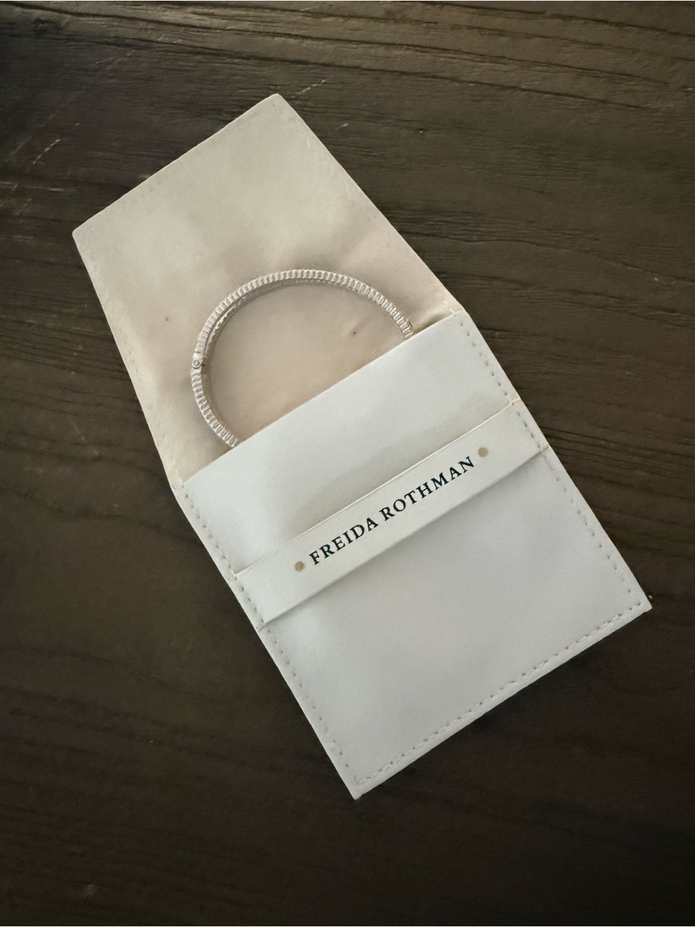 Freida Rothman silver stacking bangle - Picture 2 of 3